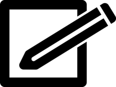 Pencil On A Square Outline Digital Sketch Svg Design, Free Vectors File